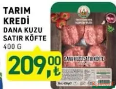 TARIM KREDİ DANA KUZU SATIR KÖFTE 400 G TARIM KREDİ DANA KUZU SATIR KÖFTE 400 G